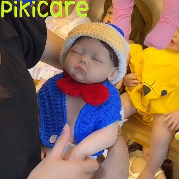 Boneca bebê reborn realista completa 100% silicone uma peça Luffy