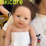 Reborn Baby Barbie Smile Happy Girl in Soft Full 100% Silicone