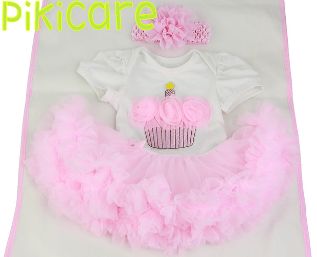 Reborn Baby Dolls Girl Clothes of Sleeve Jumpsuit Bubble skirt