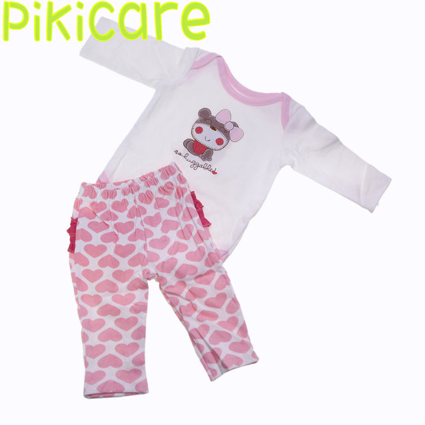 Pink Outdoor Clothing 4-Set Cute Style for Rebirth Girls Dolls