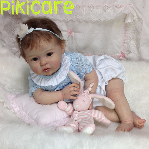 Boneca Bebê Reborn Realista Princesa Olhos Brilhantes