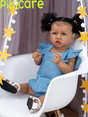23" Reborn Baby Barbie with Soft Body African American Girl Gifts