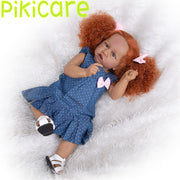 23" Lifelike Barbie Baby Dolls Black Soft Body Realistic Gift