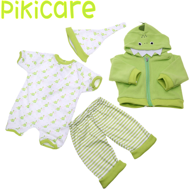 Lime Green Small Dinosaur Set of 4 Pieces Comfortable