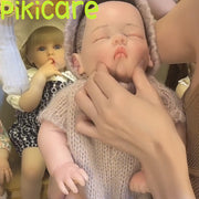 100% Silicone Reborn Baby Barbie Boy Sleepy Gift for Reborn Mom