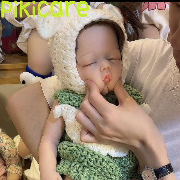 100% Silicone Reborn Barbie Boy Doll Sleepy With White Wings