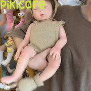 100% Silicone Reborn Baby Doll Sleepy Barbie Girl Gift