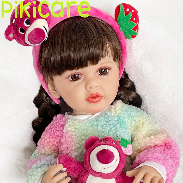 22" Soft Vinyl Lifelike Barbie Filled Full Body Reborn Baby Doll